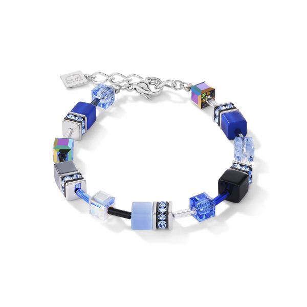 Kobaltblaues Coeur de Lion Armband im GeoCube Style 4014300712