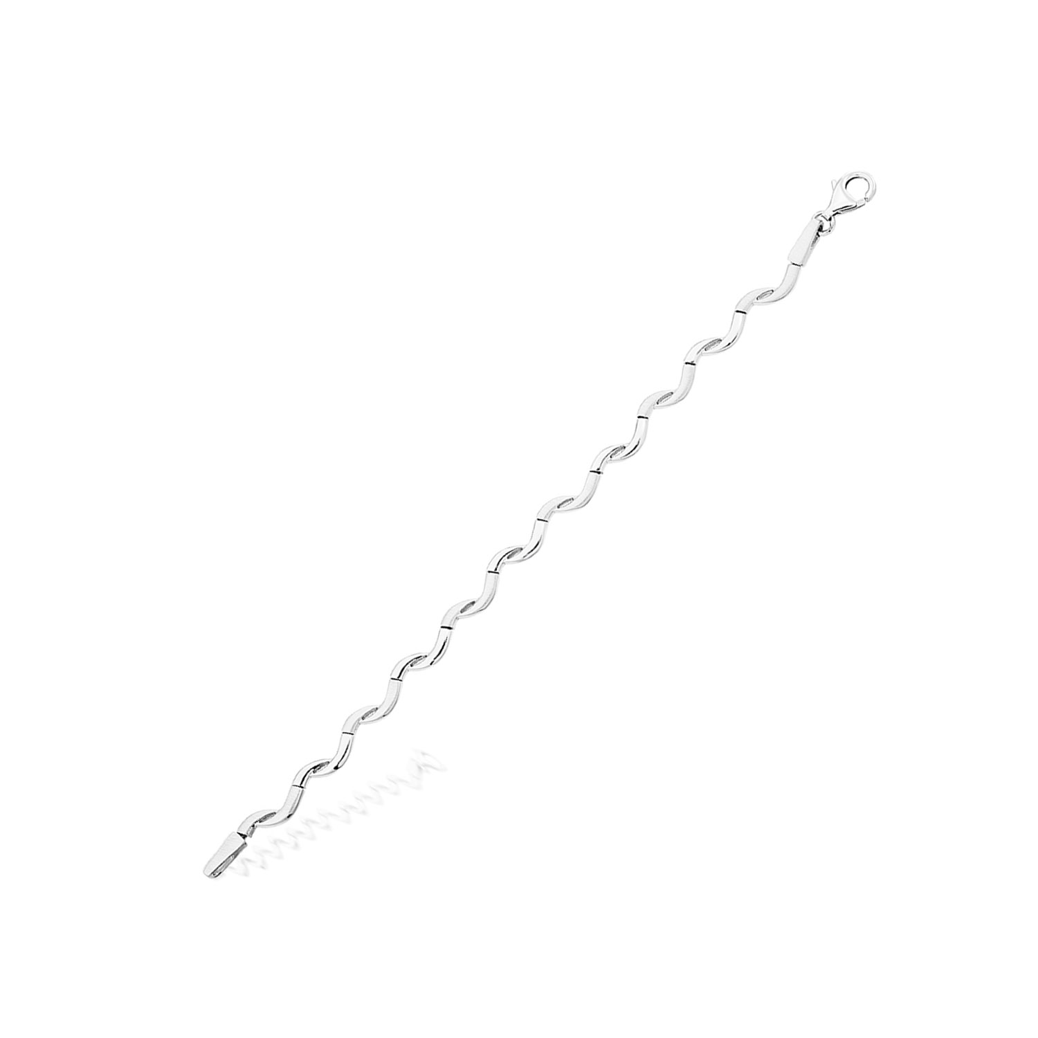 Silber Damen Armband von Optimus in Wellenform – Bild 1