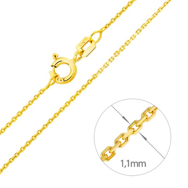 Zarte Ankerkette Gold Goldkette 333 fuer Anhaenger 73 0430