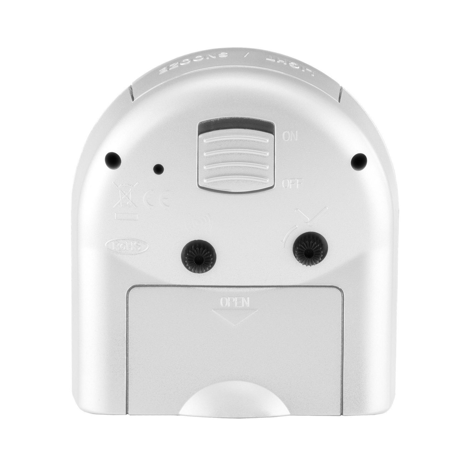 Deutlich halbrunder Quarz Wecker mit Beleuchtung A218 0b