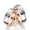 Elegante Titan Partnerringe in Bicolor Rosegold 61 TI25