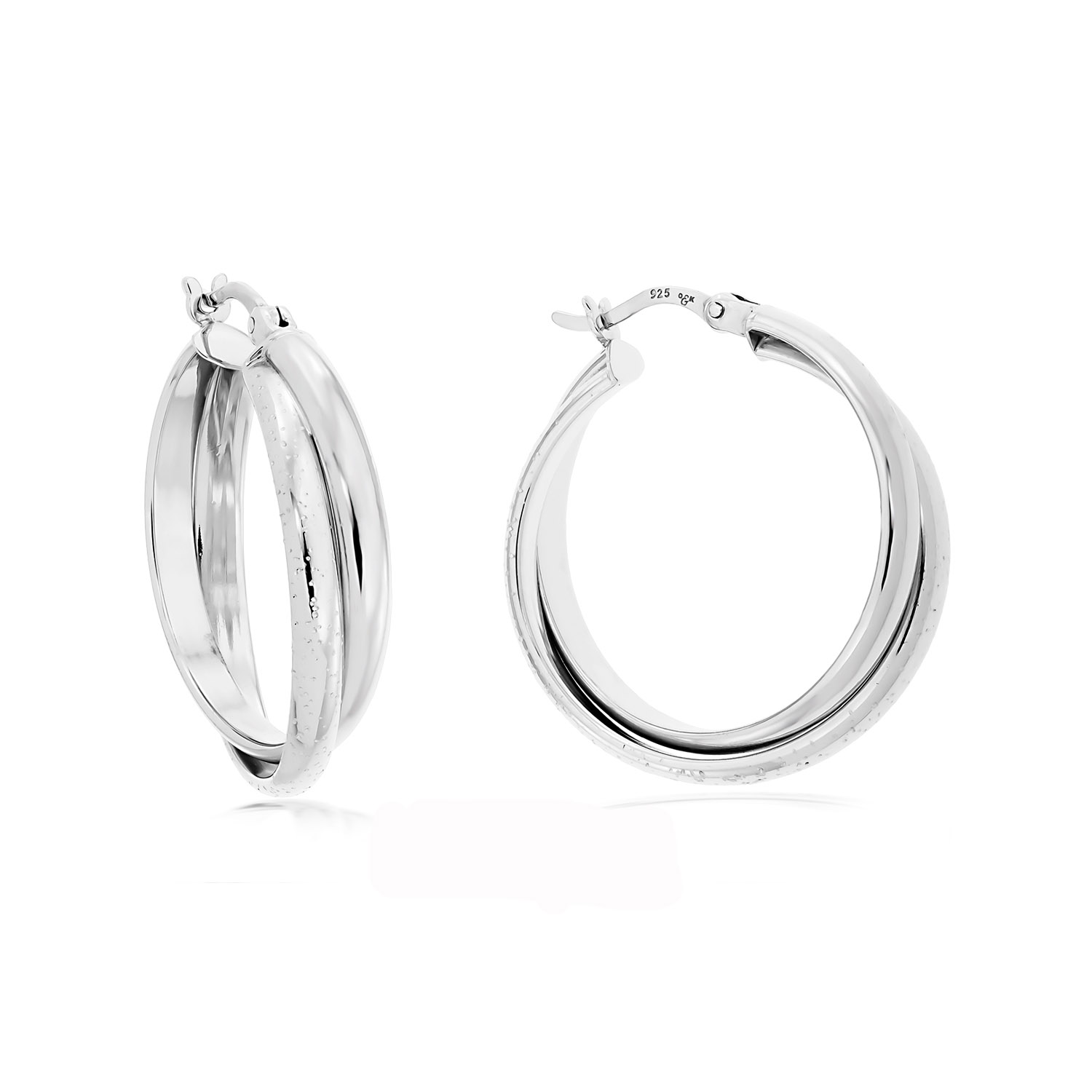 Gedrehte Artifex Creolen Silber diamantiert 39 872305 1 1