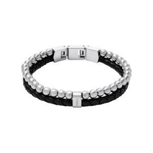 Fossil Lederarmband Bead mehrreihig Townsman
