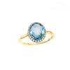 Charmanter Blautopas Ring Gold in Sky Blue Farbton 63 114212 1