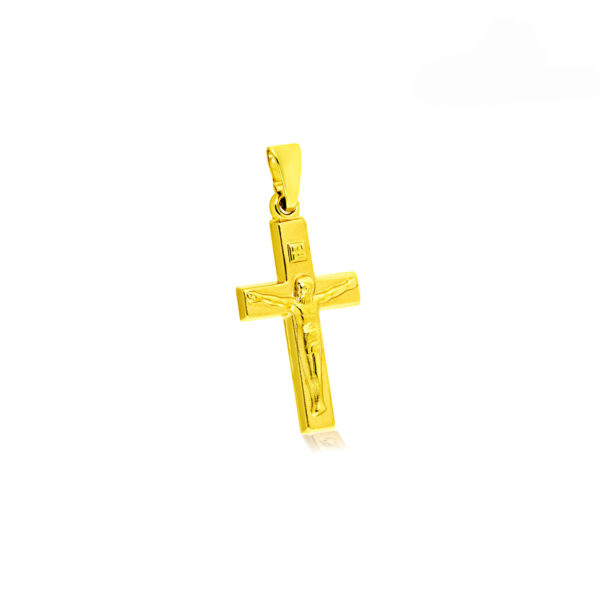 Goldenes Kreuz mit Korpus in 333 Gelbgold 53 117285 1