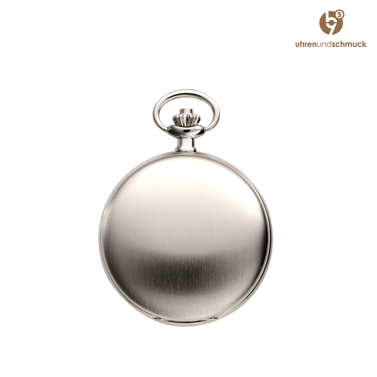 Regent Herren Taschenuhr silber Quarz mit Datum P734a