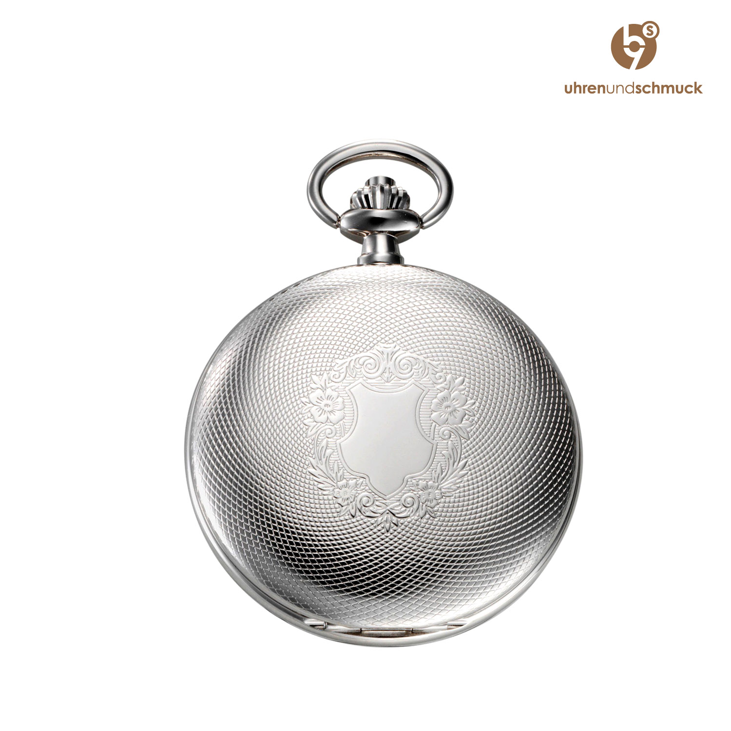 Regent Taschenuhr Herren Quarz mit Datum und Wappen P739a