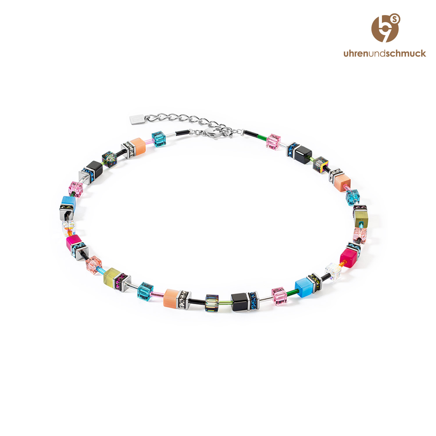 Wuerfelkette GeoCube als Damen Halskette Multicolor Fancy 283810.1568.0 1