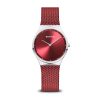 Classic Bering Damenuhr aus Edelstahl in Rot 12131 303