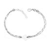 Doppelreihiges Herz Armband Silber als Symbol der Liebe 79 273208 201