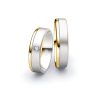 Honeymoon Premium Ruesch Trauringe Bicolor Weissgold 02 40370 40380WGGG