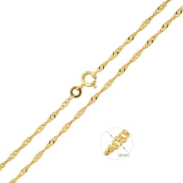 Singapurkette Damen Goldkette aus 333er Gelbgold 73 4930 1