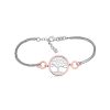 Stylisches Silber Armband Lebensbaum in Bicolor Rose 79 292306 205