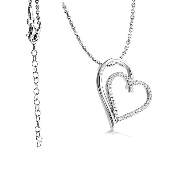 Ti Amo Kette mit Herz Anhaenger aus 925 Silber 59 780244