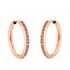 Titan Novellus Klappcreole Rosegold Zirkonia O 25 mm 41 401132 253