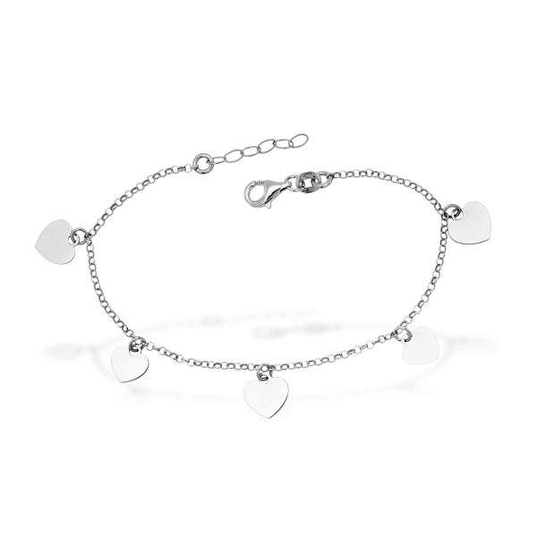 Zierliches Herz Armband aus 925 Sterling Silber 79 293299 21