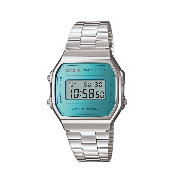 Casio Digitaluhr Iconic Vintage Retro Style A168WEM 2EF