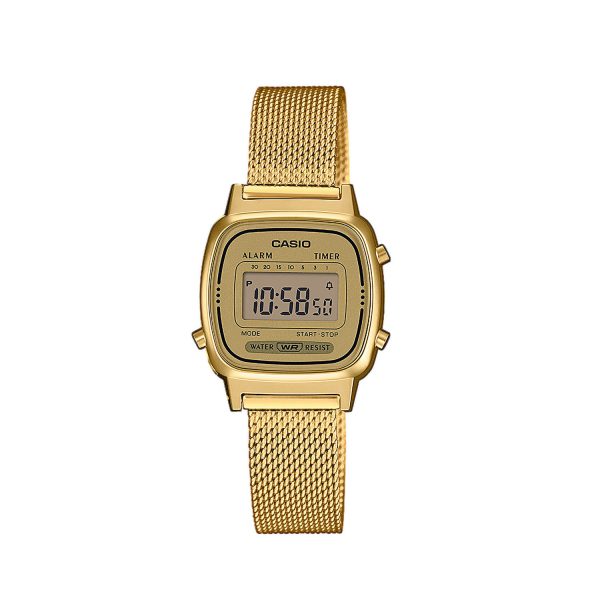 Digitale Casio Vintage Damenuhr im Retro Style LA670WEMY 9EF