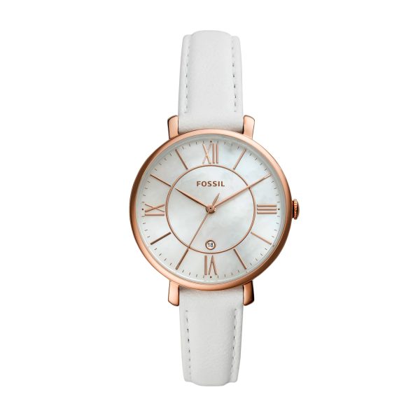 Jacqueline Fossiluhr Damen mit Roemischen Ziffern ES4579