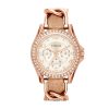 Multifunktion Fossil Damenuhr Riley Rosegold ES3466