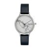 Skagen Anita Lederband Uhr Damen aus Edelstahl SKW2719