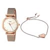 Damenuhr Fossil Carlie Mini mit Schmuckarmband im Set ES4867SETd