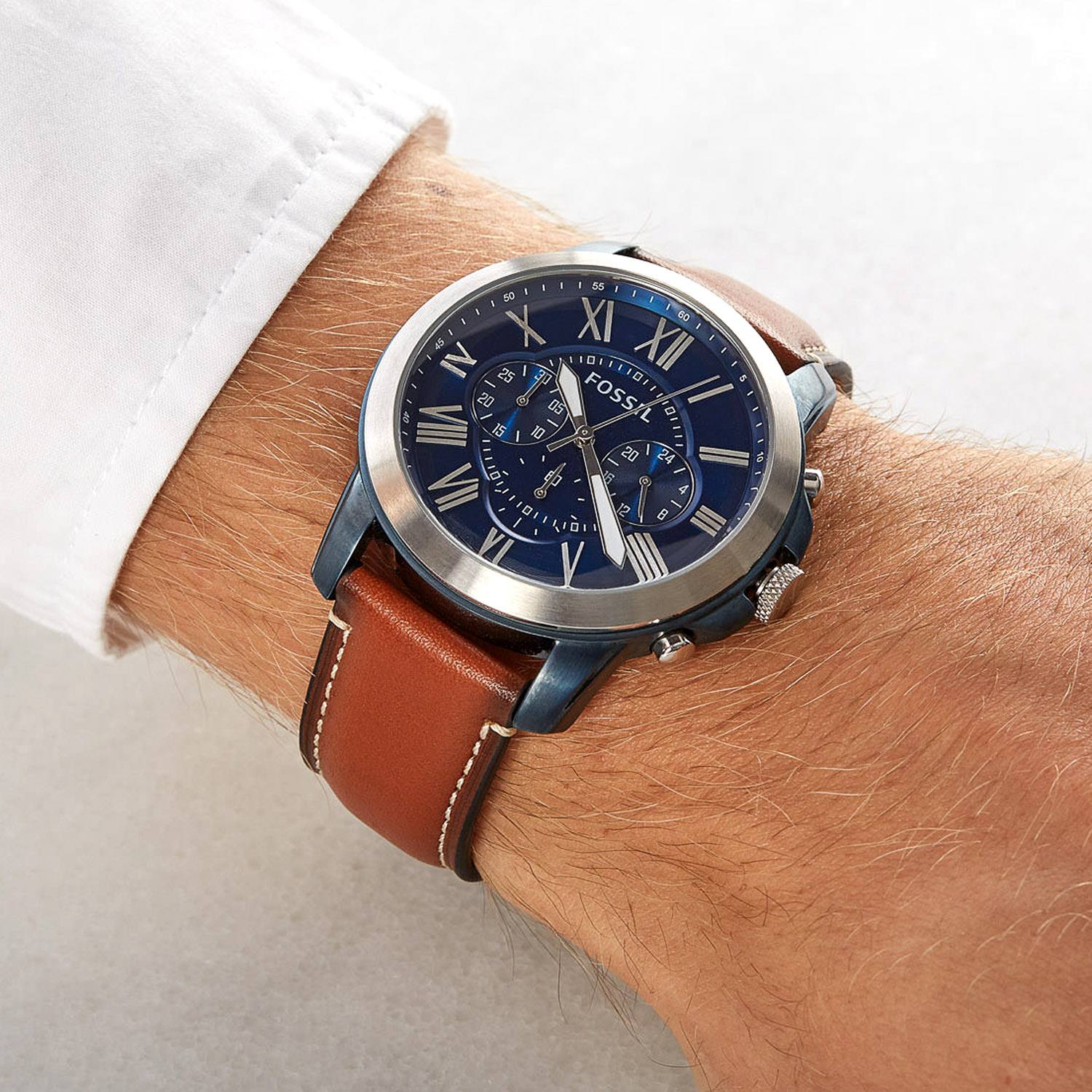 Fossil Grant Chronograph mit Roemischen Ziffern FS5151b