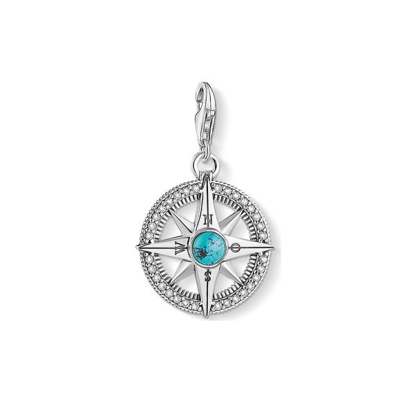 Charm Anhaenger Kompass Tuerkis von Thomas Sabo 1773 646 17