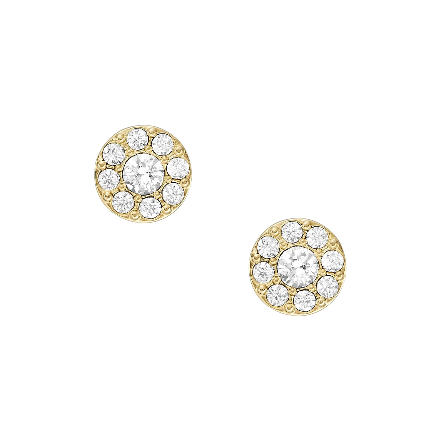 Edelstahl Fossil Ohrstecker Sadie Disc Vintage Glitz JF04375710