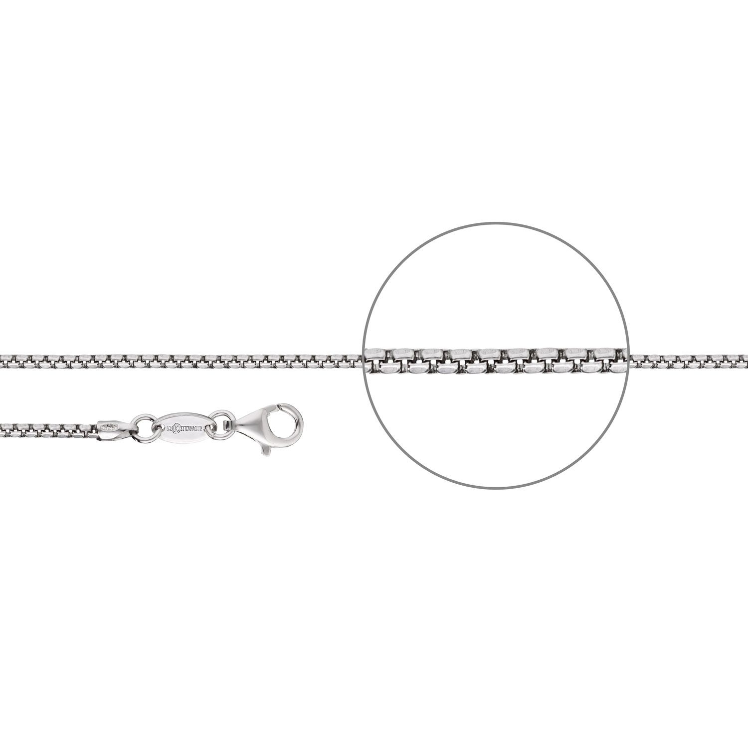 Halbrunde Venezianerkette Silber Bombiert Staerke 12 MM 79 V3 S