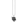 Halskette Thomas Sabo Black Cat als Anhaenger KE1973 845 11 L42V