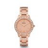 Robuste Fossil Jesse Damenuhr Silber Glassteine ES3020