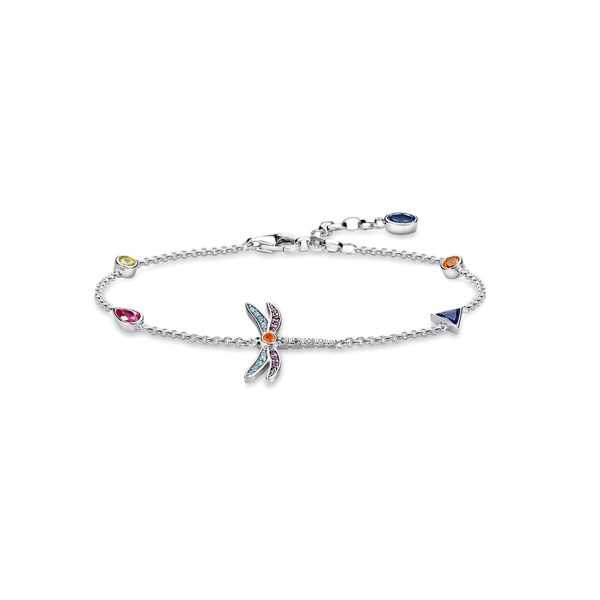 Frabenfrohes Thomas Sabo Armband mit Libelle A1839 314 7 L19v