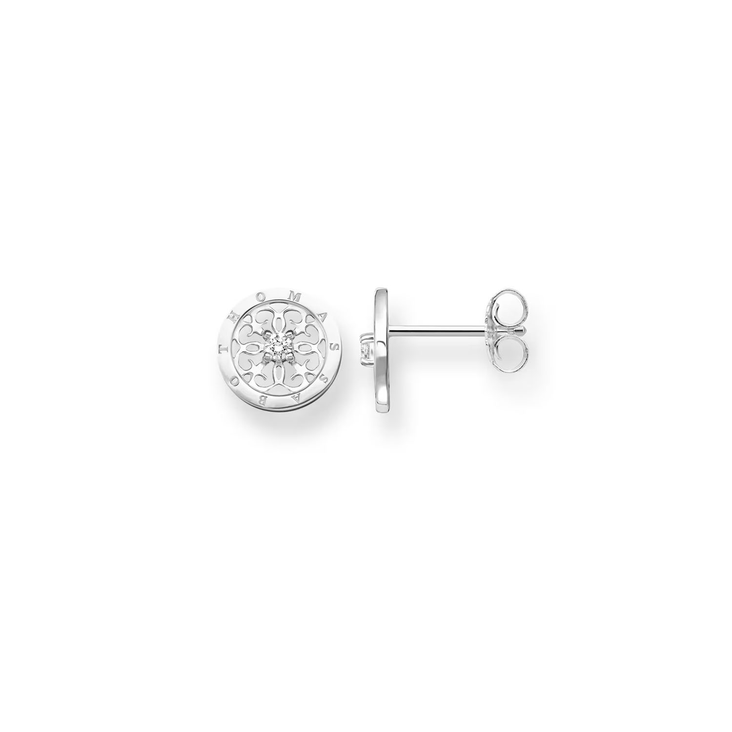 Runde Ornament Ohrstecker Silber Thomas Sabo H1760 051 14
