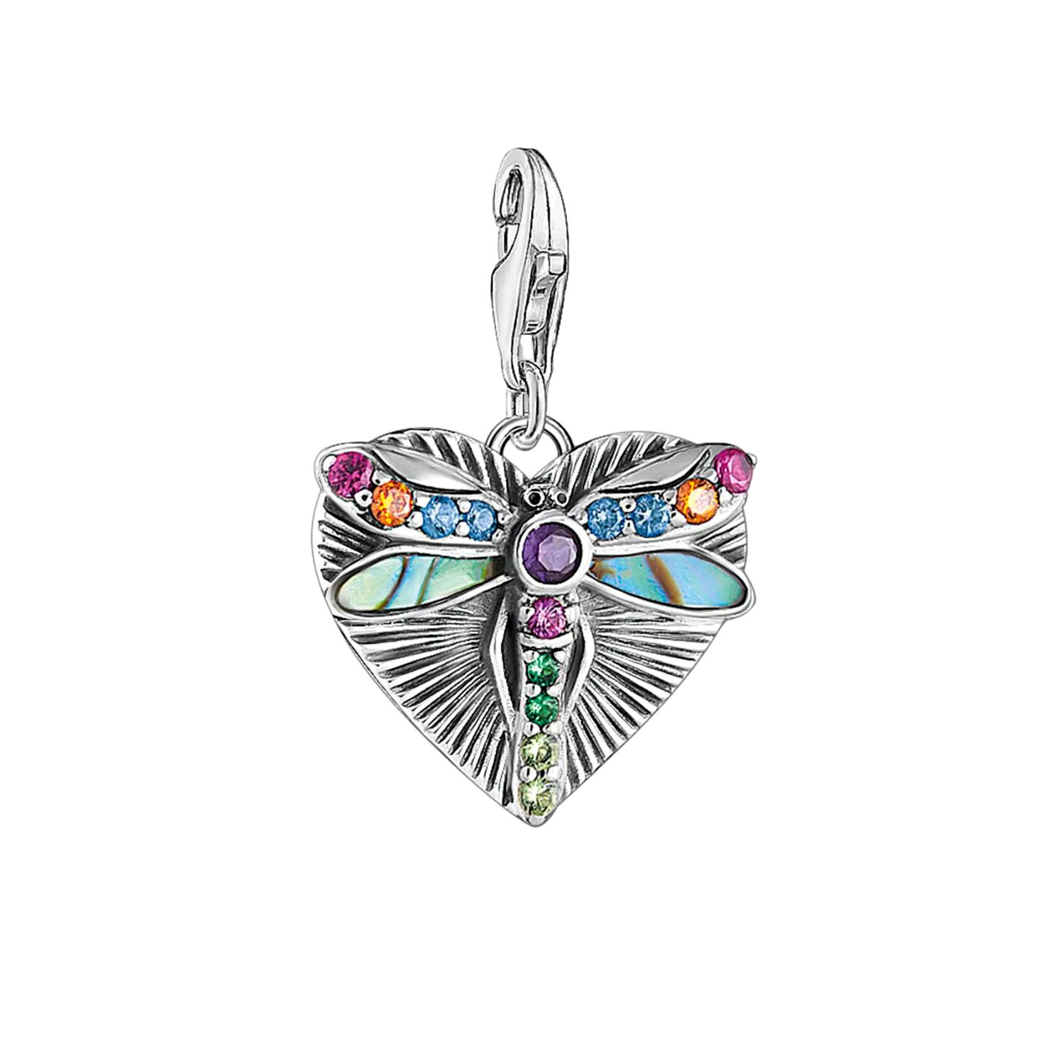 Herz Charm Anhaenger mit Libelle von Thomas Sabo 1811 964 7