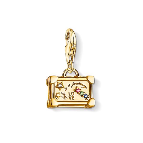 Thomas Sabo Vintage Koffer Charm Anhaenger vergoldet 1763 996 7