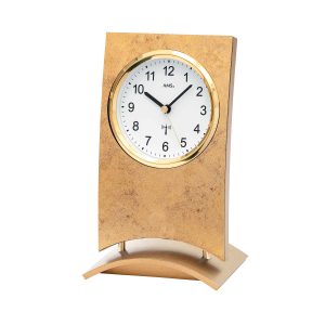 Zeitlose AMS Tischuhr Funk aus Holz und Aluminium