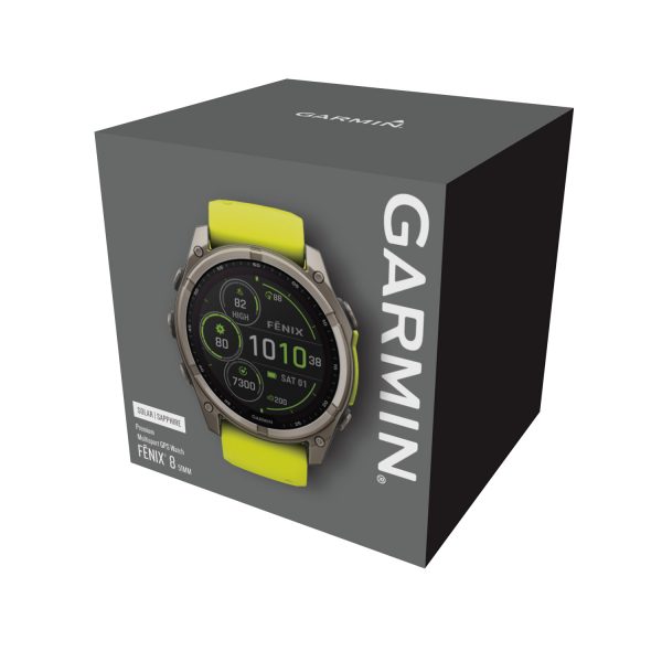 Titanium Garmin Fenix 8 Sapphire Solar Multisport Smartwatch 010 02907 21VP