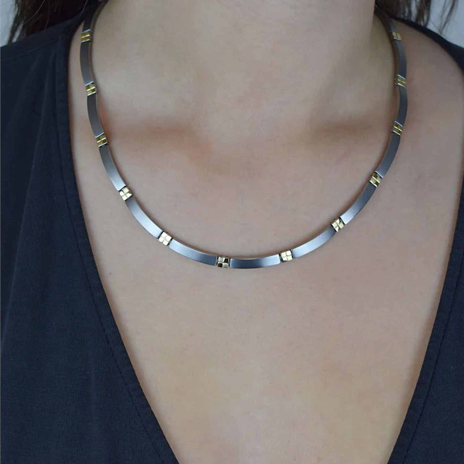 Klassisches Boccia Titanium Collier in 45CM Nickelfrei – Bild 3