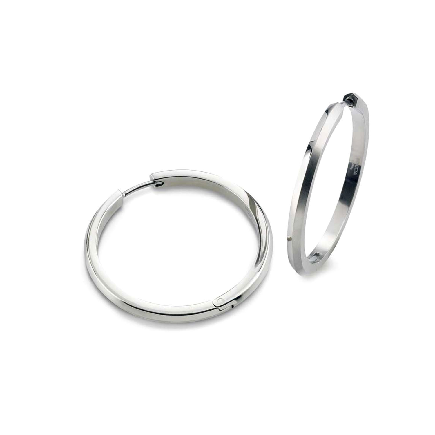 Zeitloser Bequemer Titan Ohrschmuck von Boccia 32MM – Bild 2