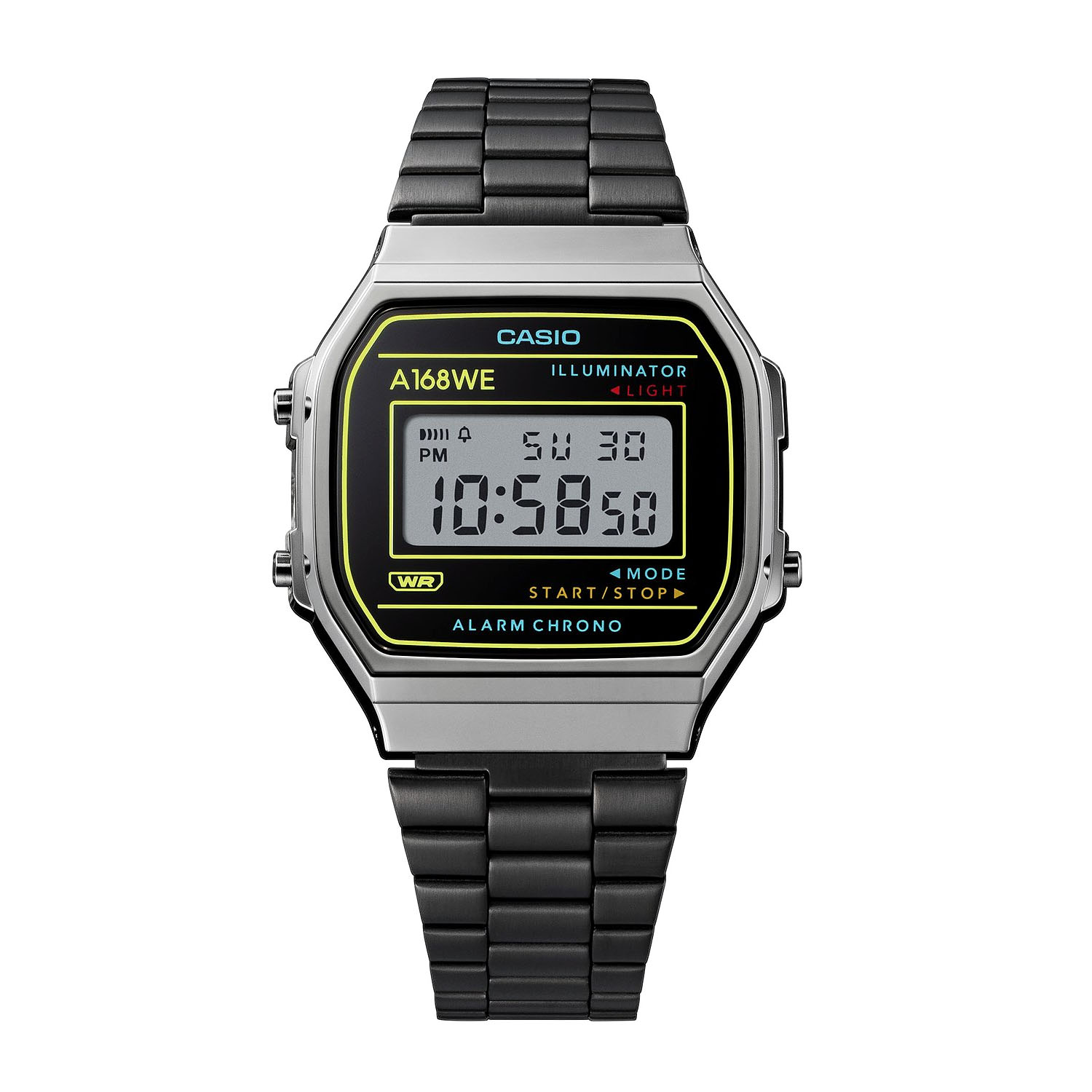 Casio Digitaluhr Vintage Iconic im Design von 1983 A168WEHB 1AEF