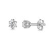 Funkelnde Damen Ohrstecker Weissgold mit Zirkonia 45mm 13 2581