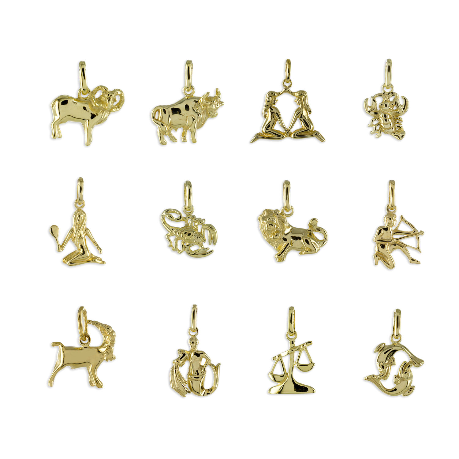 Glaenzendes Tierkreiszeichen Figur aus 333 Gold 53 00002