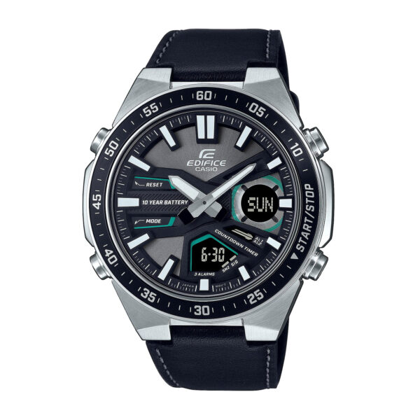 Casio Edifice Herrenuhr Digital Analog mit 10 Jahres Batterie EFV C110L 1AVEF