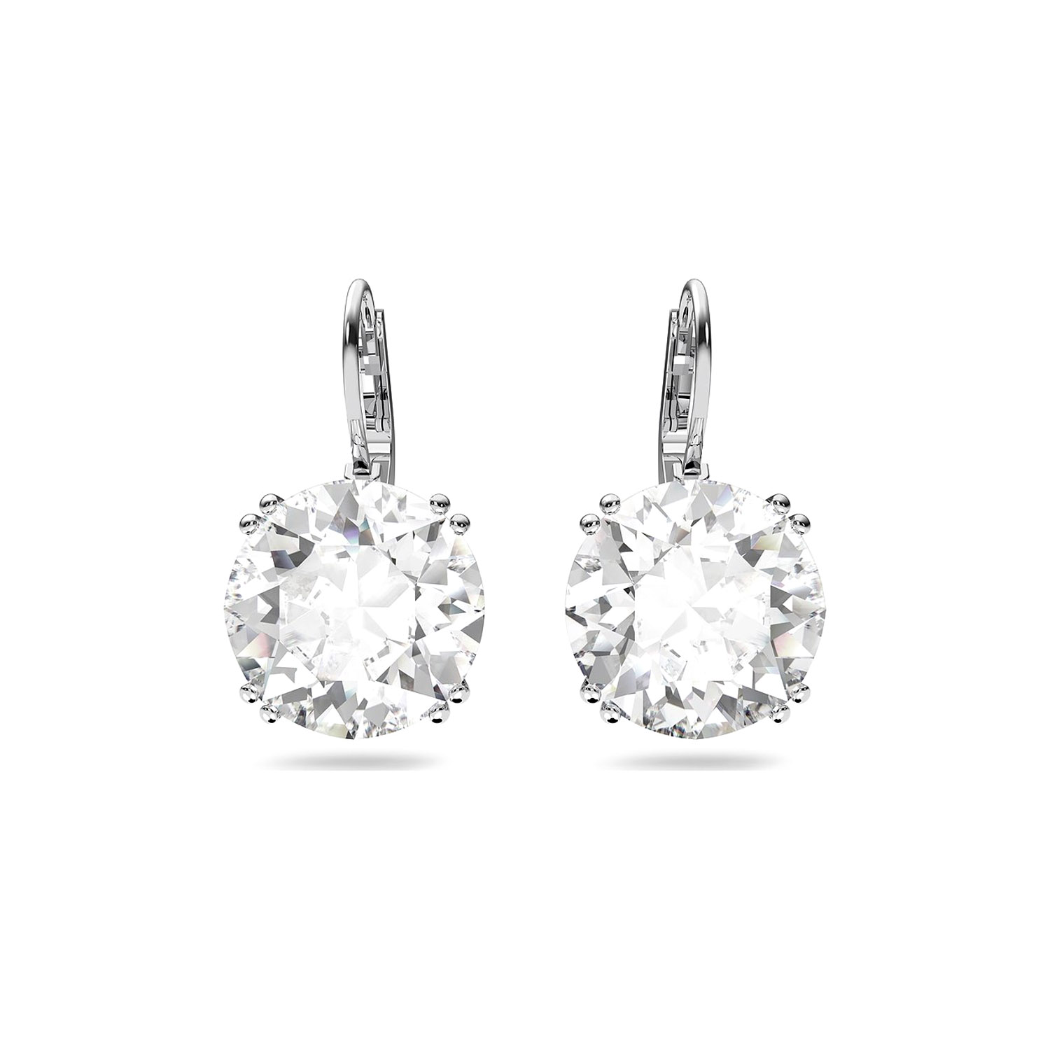 Damen Ohrringe Swarovski Millenia Rundschliff in Weiss 5628351