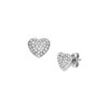 Fossil Sadie Glitz Heart Ohrringe Herzform Edelstahl JF04676040a