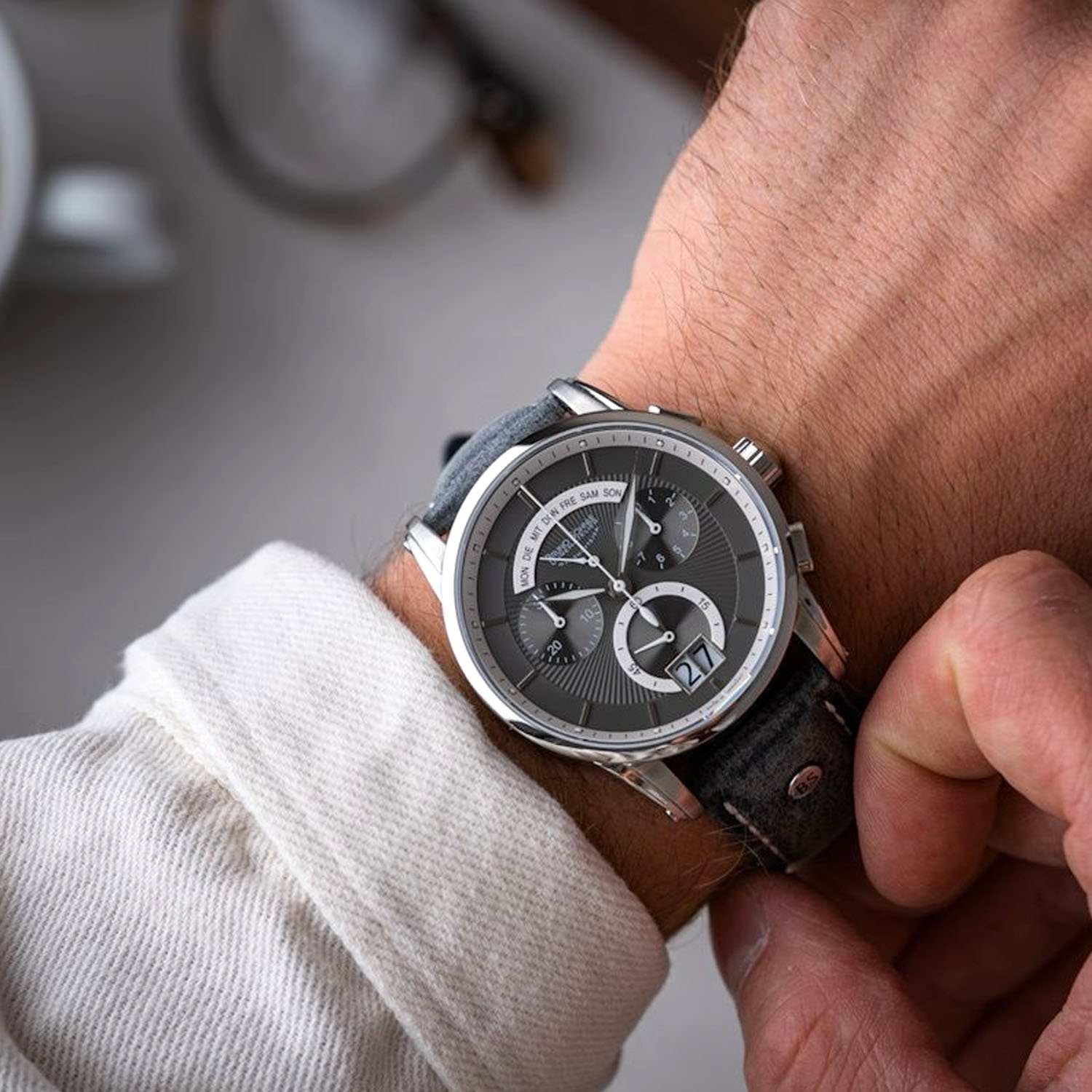 Herren Chronograph Bruno Soehnle Grandioso aus Glashuette 17 13117 841e