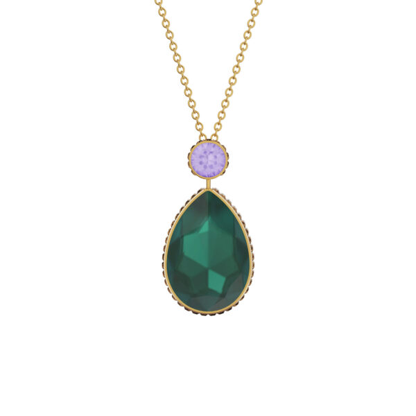 Doppelseitige Lange Swarovski Orbita Halskette 5600517