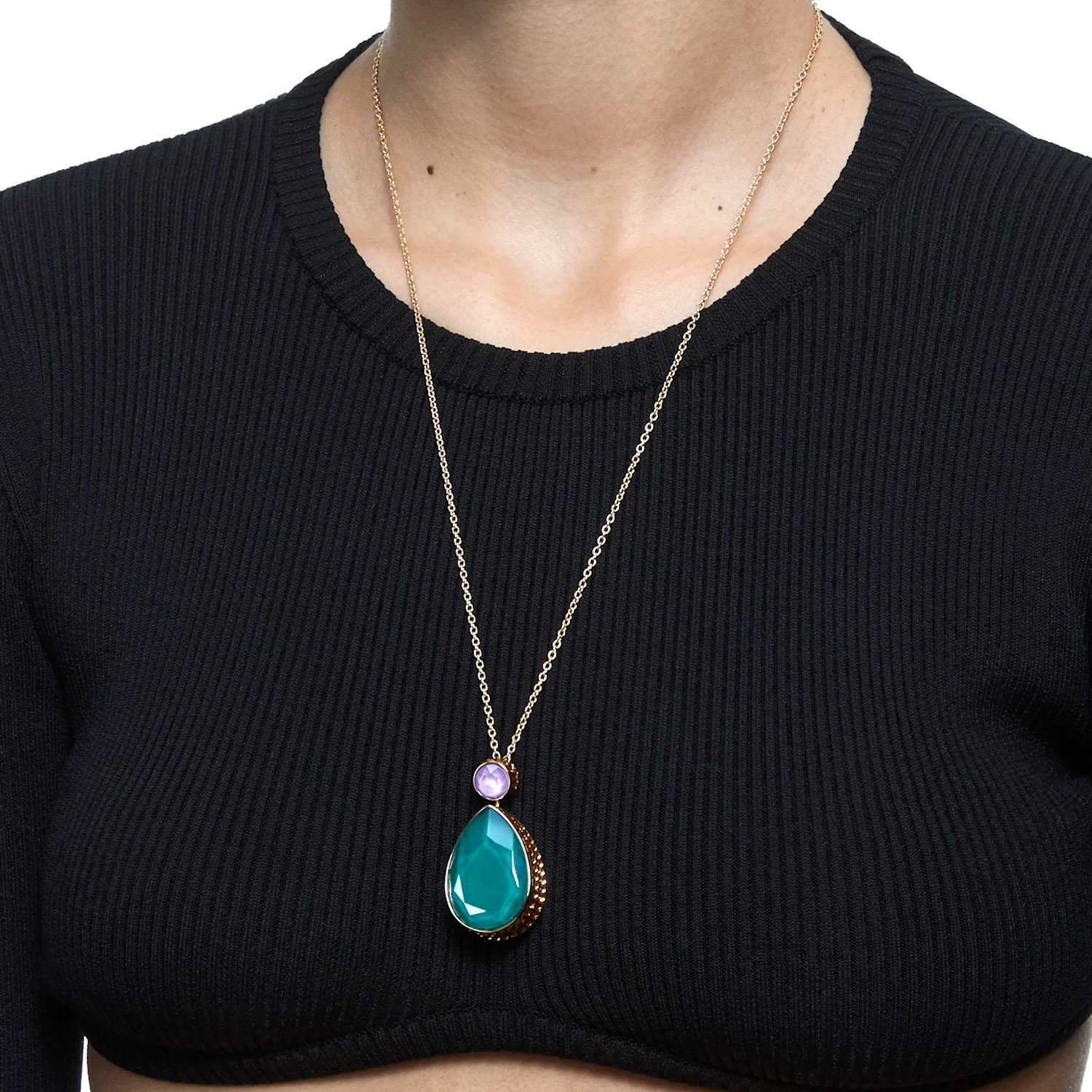 Doppelseitige Lange Swarovski Orbita Halskette 5600517d