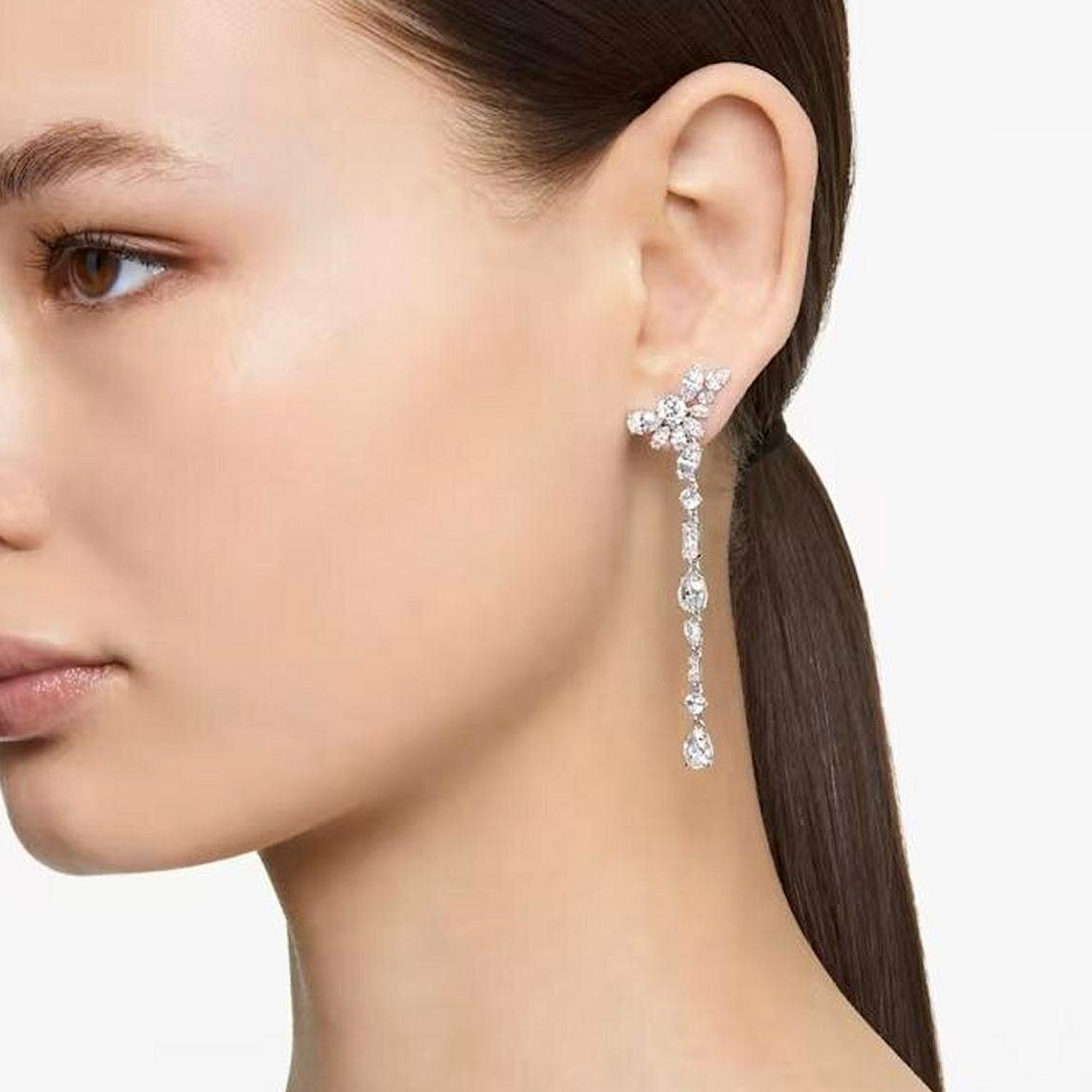 Gema Flower Swarovski Ohrringe Set Weiss 5644680d